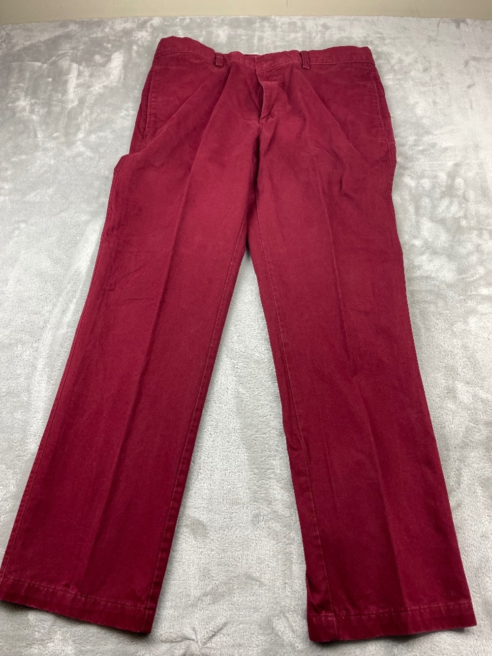 Haggar H26 Red Flat Front Khaki Pants Men's Size 36x32